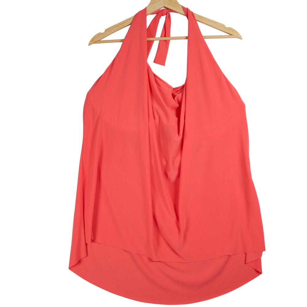 NWT Magicsuit Samba Orange Draped Halter Swim Top Underwire Plus 20W